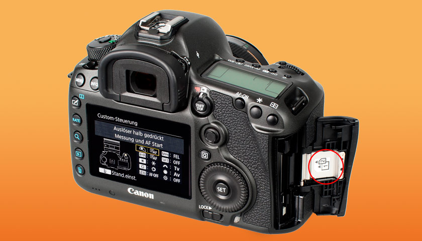 Canon 5DS R CF/SD Cardslots